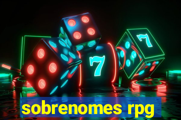 sobrenomes rpg